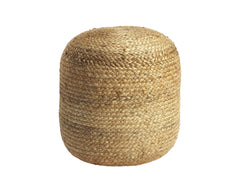 16" Jute Round Pouf Ottoman