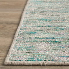 12' X 18' Green Wool Hand Loomed Handmade Area Rug