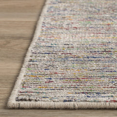 12' X 15' Grey Blue And Yellow Wool Hand Loomed Handmade Area Rug