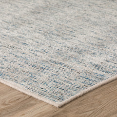 12' X 15' Blue Wool Hand Loomed Handmade Area Rug