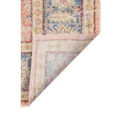 9' X 13' Blue Floral Power Loom Area Rug